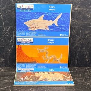 CREATOLOGY Wooden Puzzles Set of 3